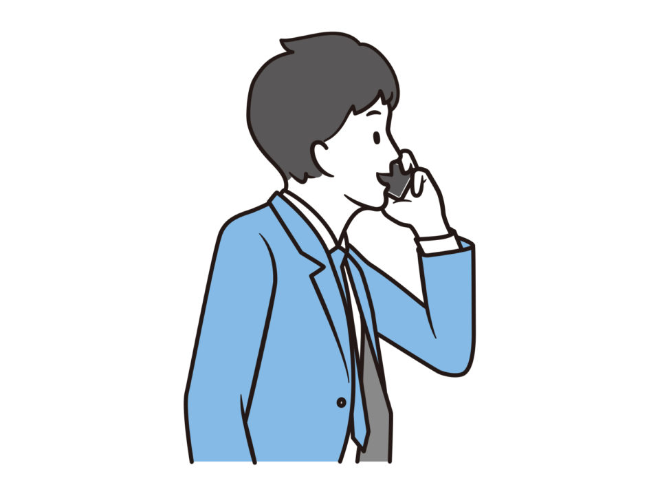 電話をする弁護士