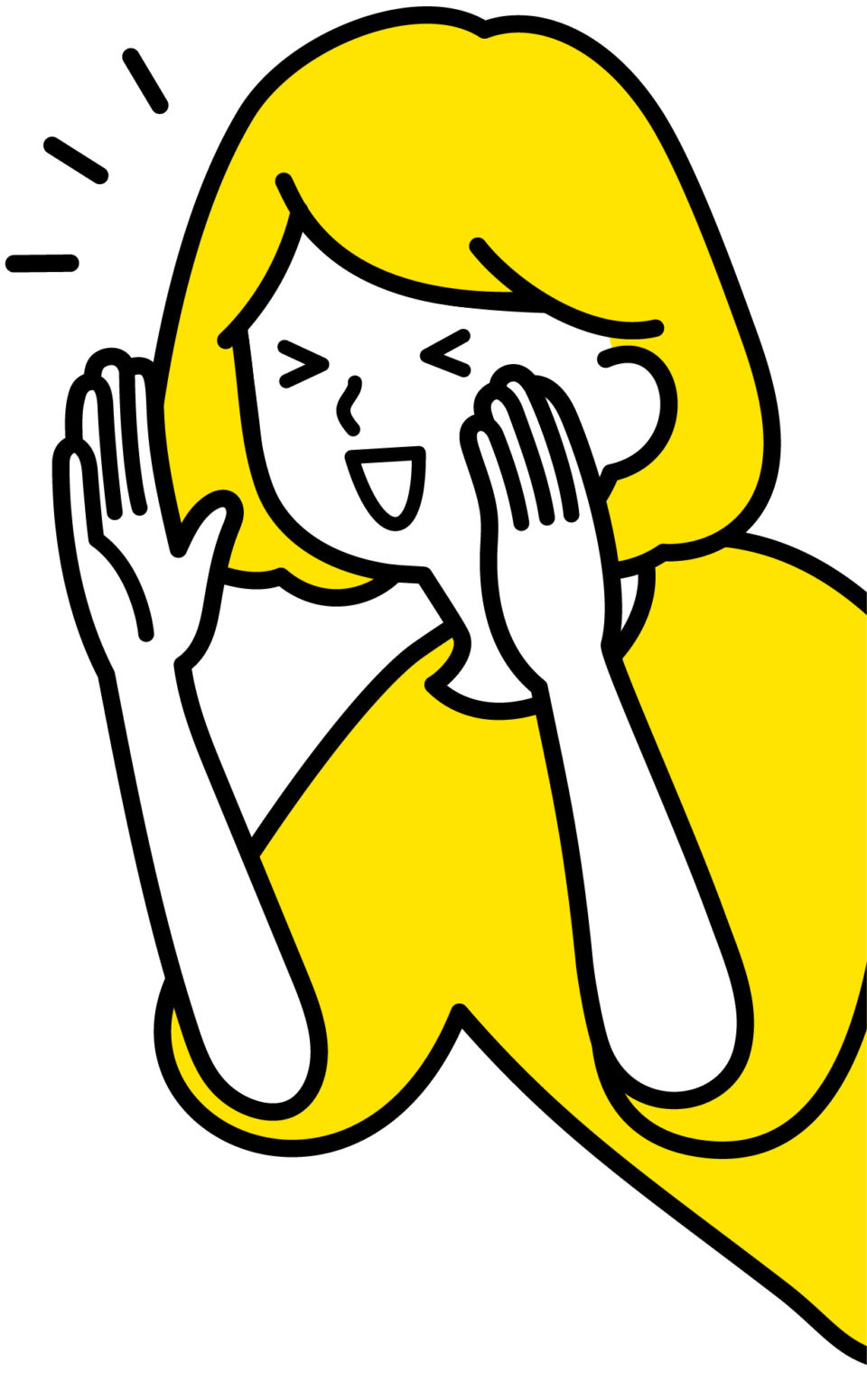 声掛けするスタッフ